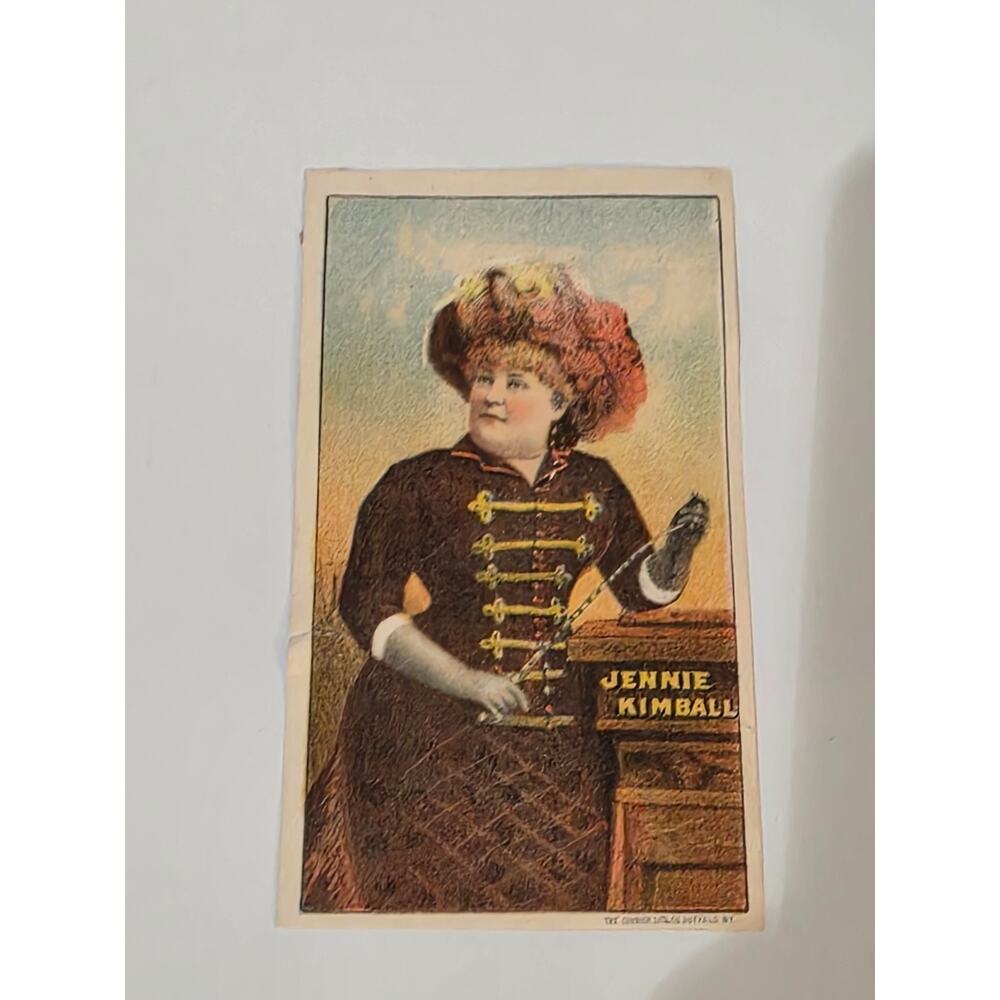 Vintage 1880's Victorian Trade Card Jennie Kimball in Merrie Makers